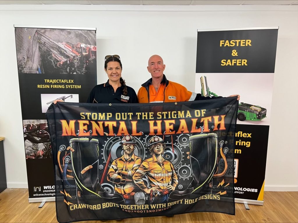 Wilco Technologies showcasing the 'Stomp out the Stigma' of Mental Health Banner